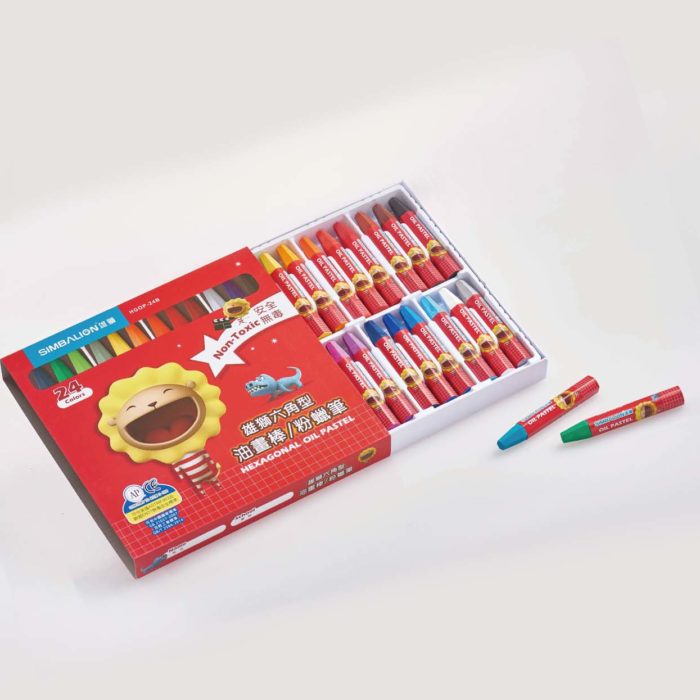 雄獅六角油畫棒粉蠟筆24C