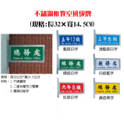 不鏽鋼框教室班級牌