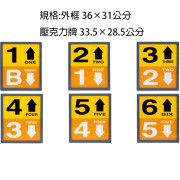 大型上下樓別標示牌